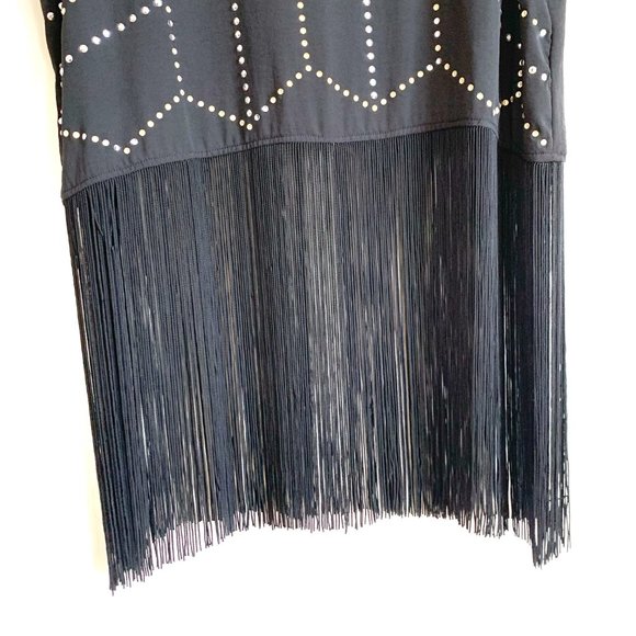 H&M | DIVIDED Black Bejewelled Fringe Top - Picture 4 of 6